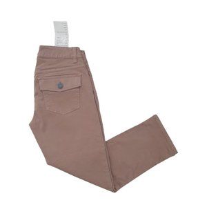 NWT Talbots Brushed Stretch Cotton Capri Pants, Red Clay, 24, 00P